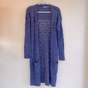 Urban Outfitters Kimchi Blue crocheted knitted Long Duster Cardigan